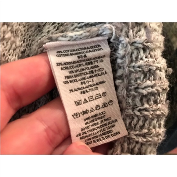 FREE PEOPLE Gray In My Pocket Knit Sweater Marled W/Pockets Pullover Wool Blend - Picture 8 of 9